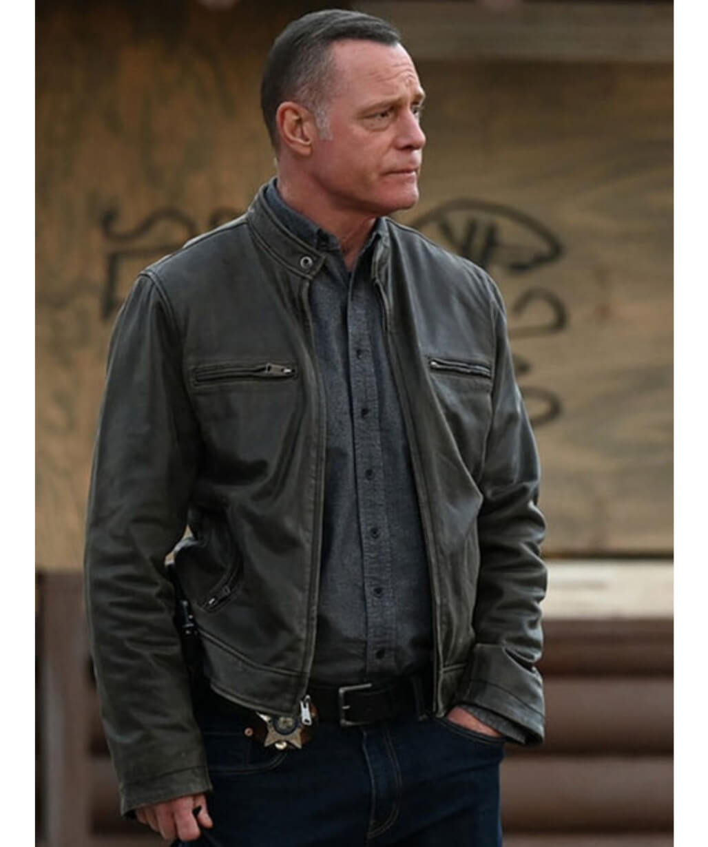 Jason Beghe Chicago P.D. Hank Voight Leather Jacket - USA Leather Factory