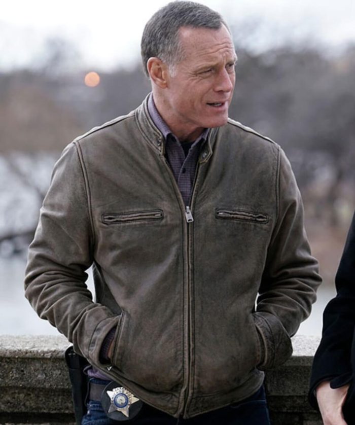 Jason Beghe Chicago P.D. Hank Voight Leather Jacket - USA Leather Factory