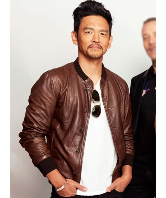 John Cho Brown Bomber Jacket