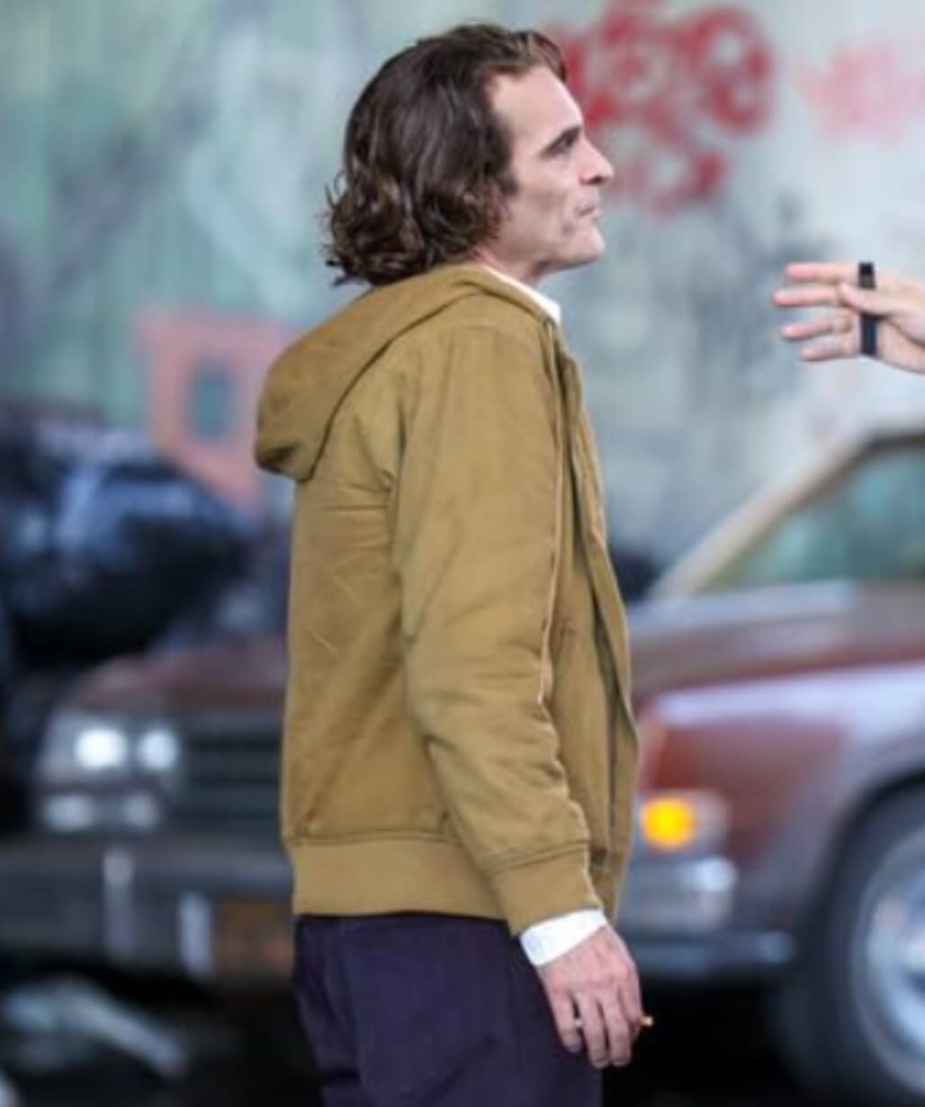 Joaquin Phoenix Joker Hoodie Jacket - USA Leather Factory