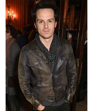 Andrew Scott Distressed Brown Jacket