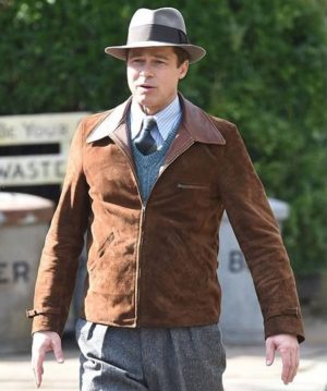 Brad Pitt Allied Max Vatan Leather Jacket