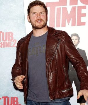 Chris Pratt Brown Biker Jacket