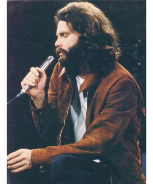 Jim Morrison Suede Brown Leather Jacket