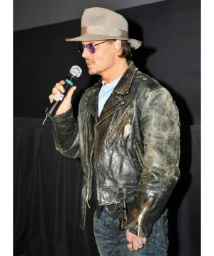 Johnny-Depp-Distressed-Leather-Jacket