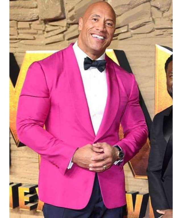 Jumanji The Next Level Premiere Dwayne Johnson Blazer - Usa Leather Factory