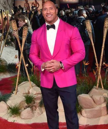 Jumanji The Next Level Premiere Dwayne Johnson Blazer - USA Leather Factory