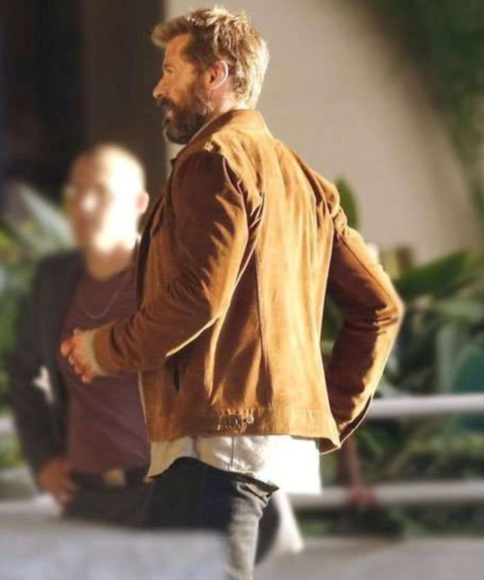 Logan Hugh Jackman Suede Jacket