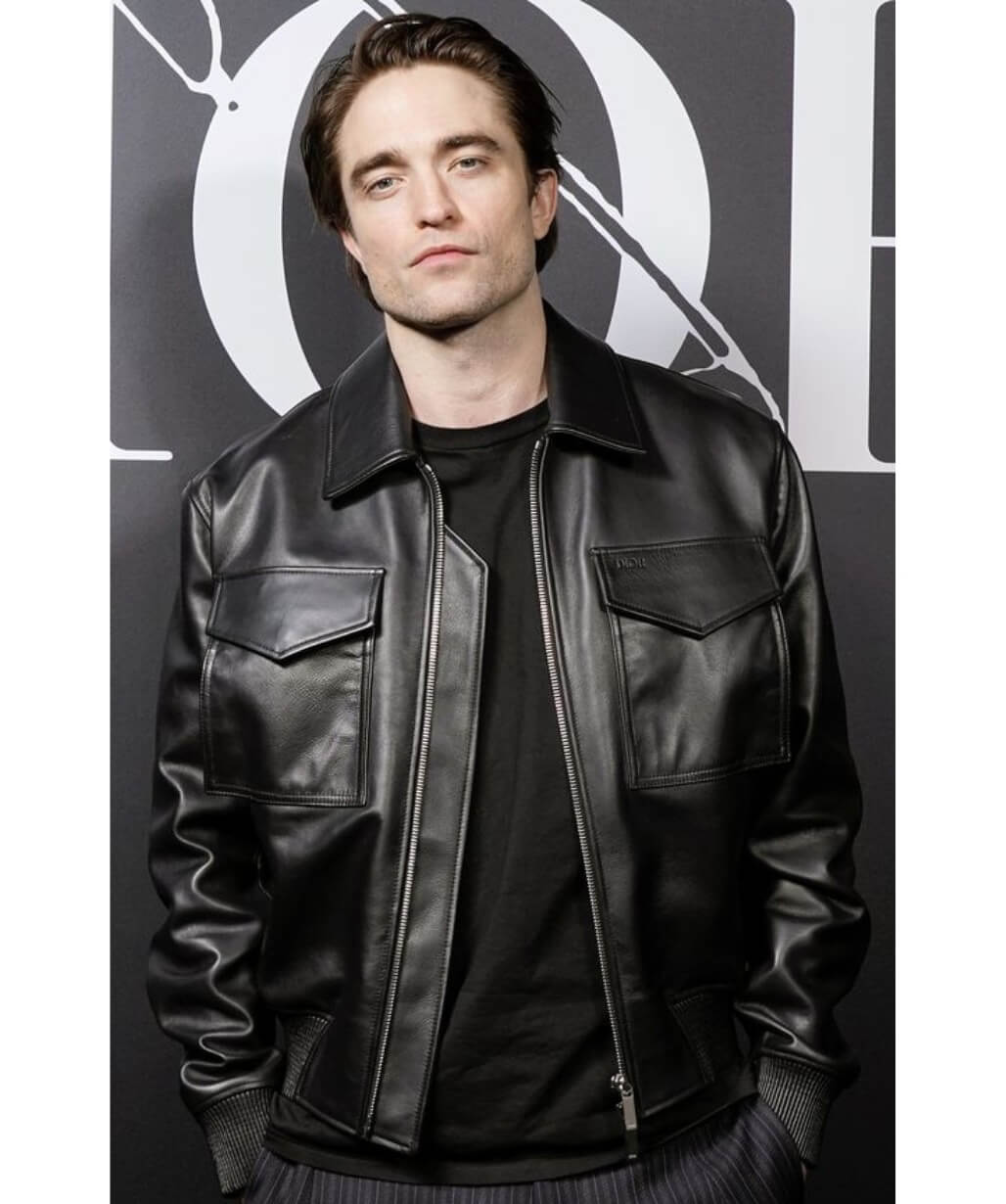 Robert Pattinson Trucker Leather Jacket - USA Leather Factory