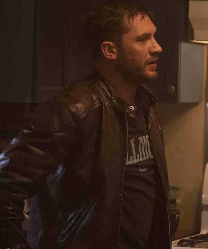 Venom Tom Hardy Black Leather Jacket