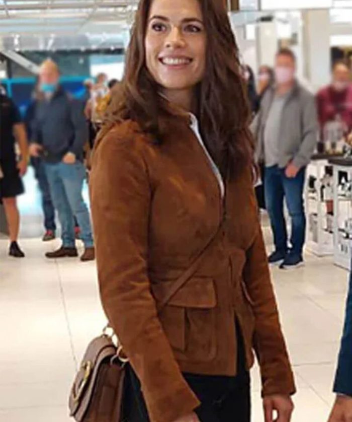 Mission Impossible 7 Hayley Atwell Suede Leather Jacket