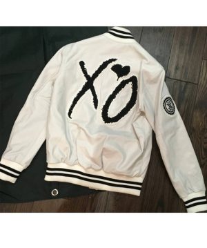 XO The Weeknd Varsity White Jacket Men Women