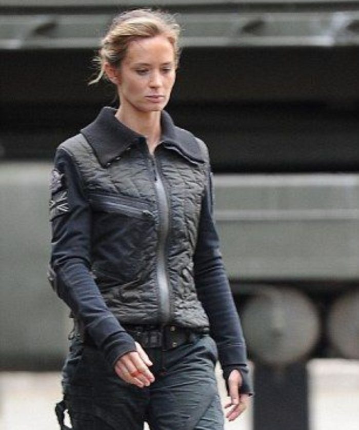 Edge of Tomorrow Emily Blunt Black Jacket