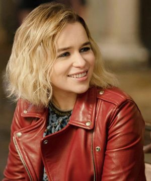 Emilia Clarke Last Christmas Kate Leather Jacket