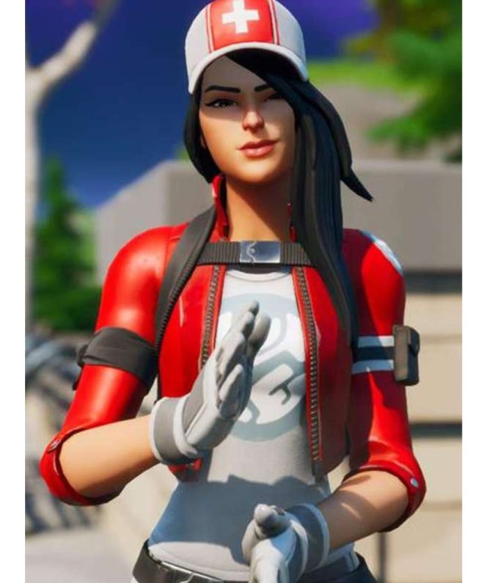 Fortnite Chapter 2 Remedy Red Leather Jacket