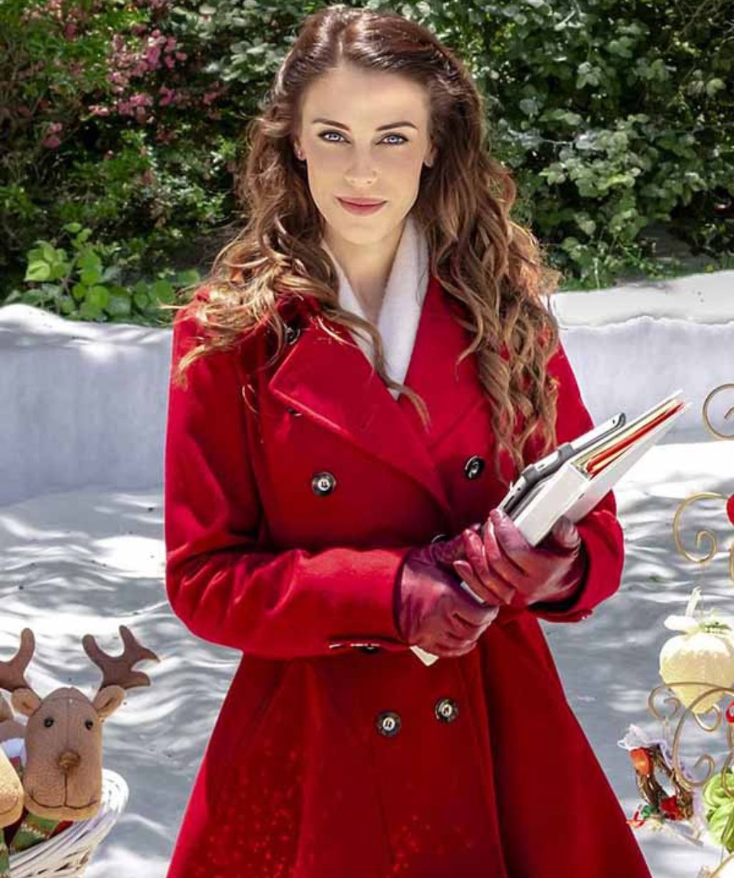 Jessica Lowndes Christmas at Pemberley Manor Coat - USA Leather Factory