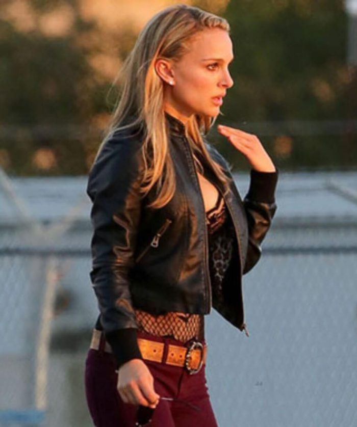 Natalie Portman Black Leather Jacket USA Leather Factory