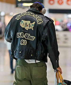 Jacob Elordi Black Motorcycle Jacket