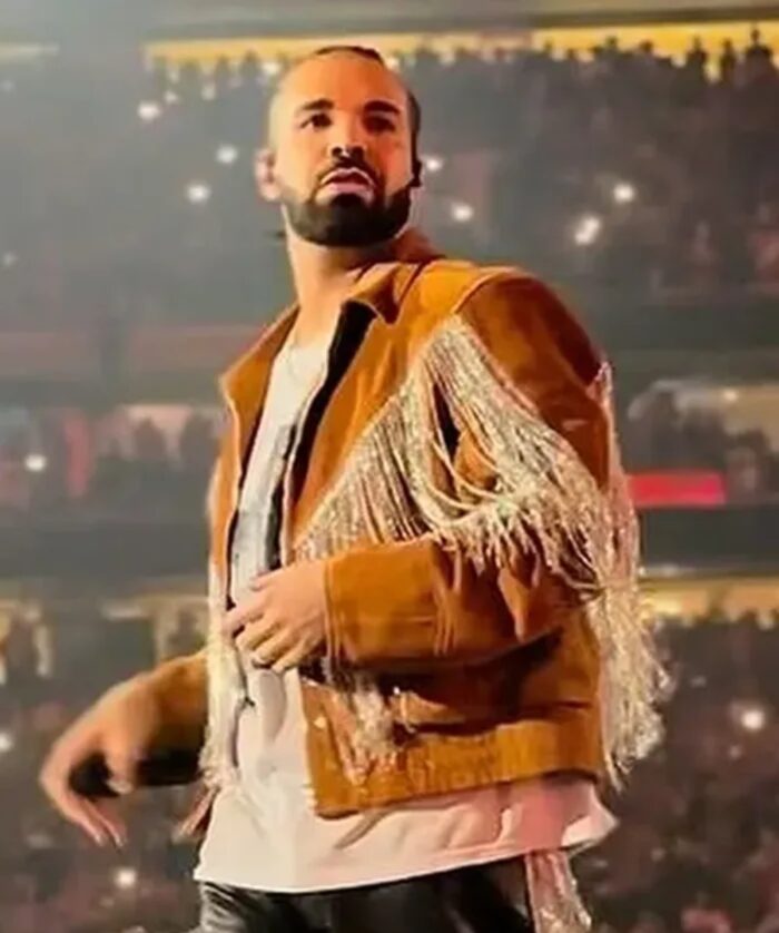 Houston Rodeo Drake Brown Fringe Leather Jacket