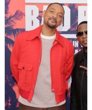 Will Smith Bad Boys Ride or Die Red Cotton Jacket