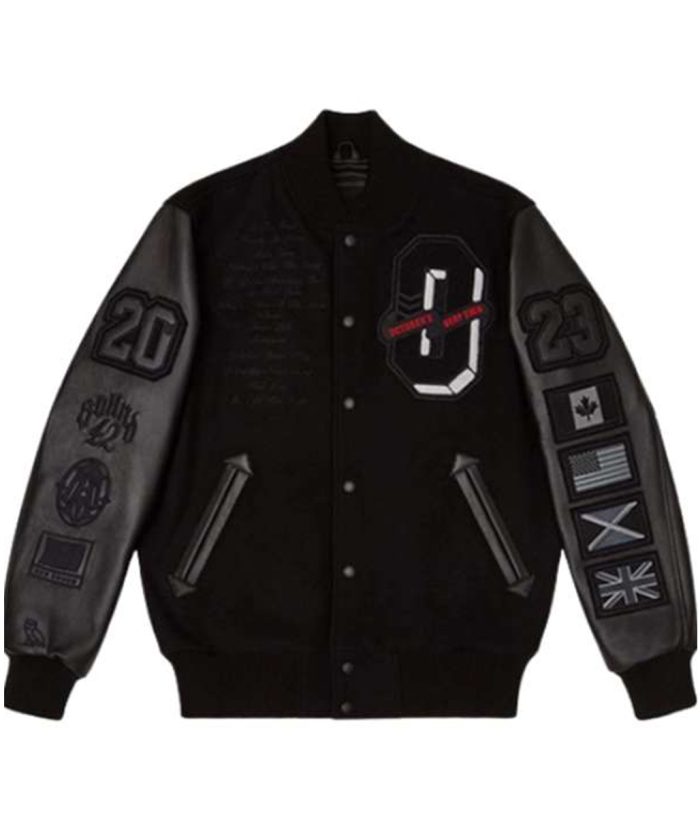 Drake For All The Dogs OVO Black Varsity Jacket Men Women