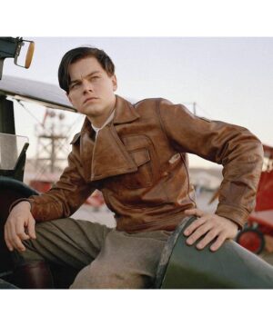 Leonardo DiCaprio Brown Aviator Jacket