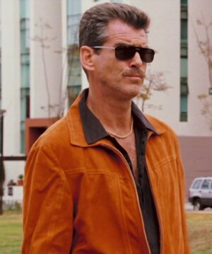 Pierce Brosnan The Matador Julian Noble Suede Leather Jacket