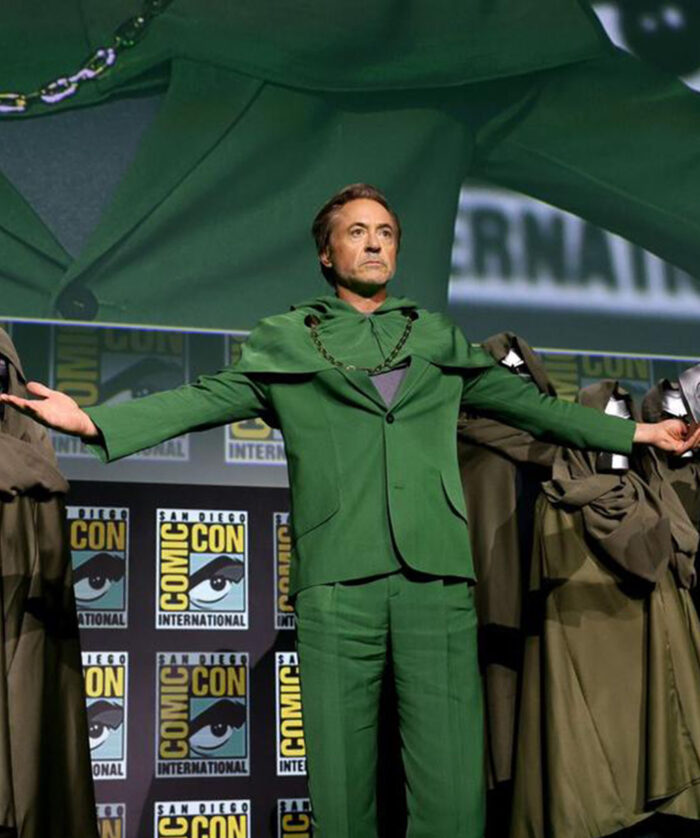 Robert Downey Jr Doctor Doom Green Suit Sale