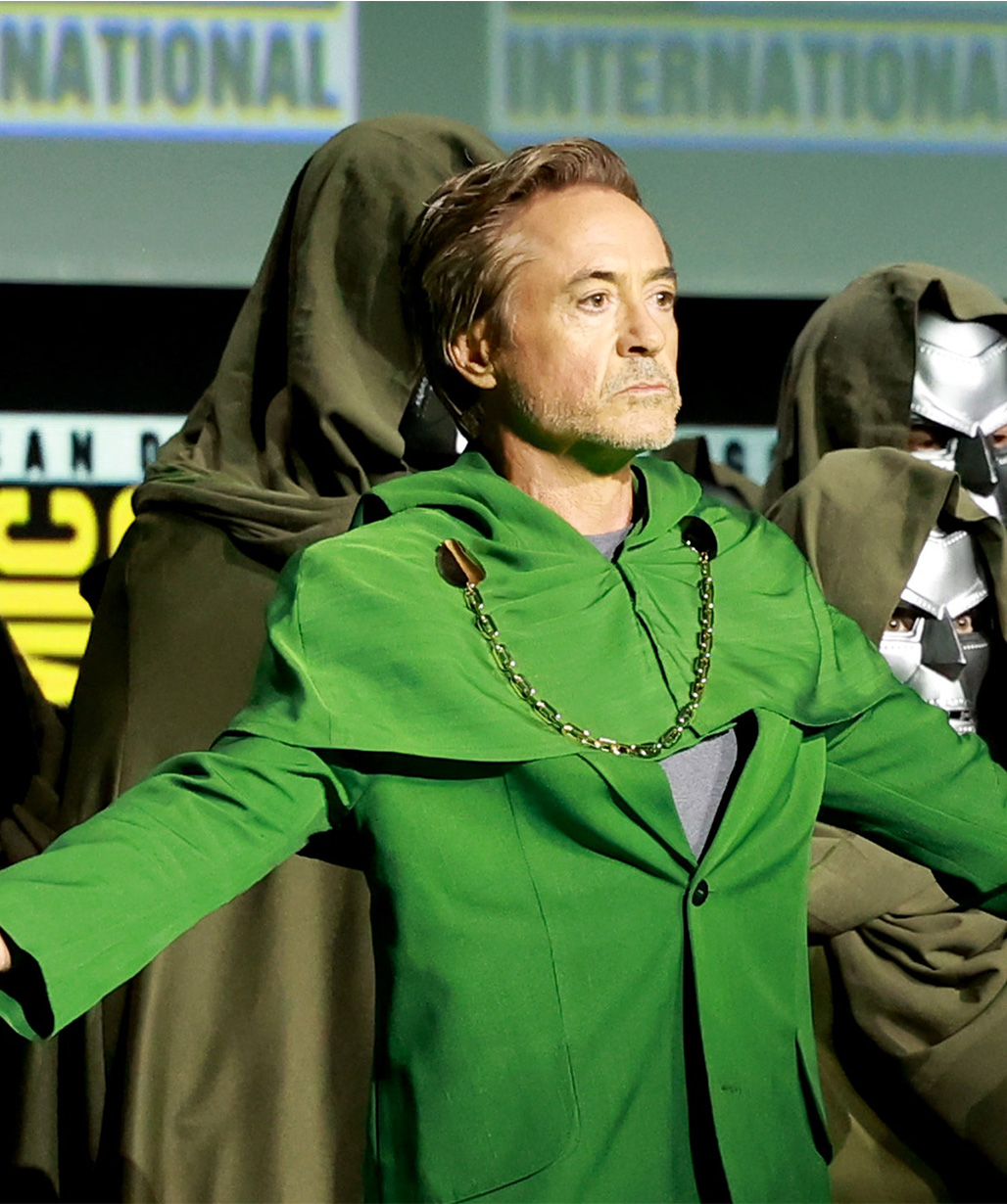 Robert Downey Jr Doctor Doom Green Suit