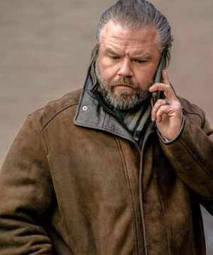 Tyler Labine New Amsterdam Dr. Iggy Frome Brown Jacket