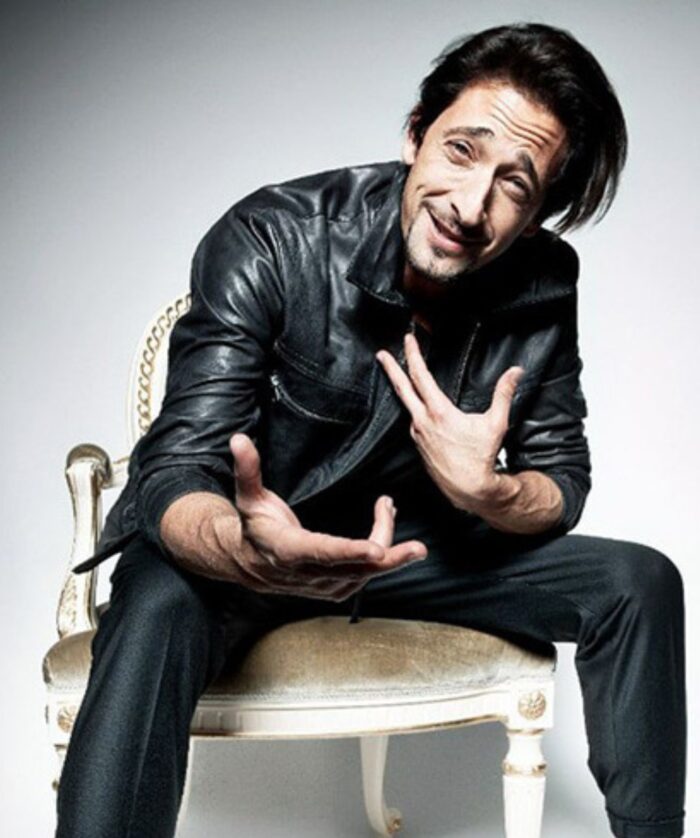 Adrien Brody GQ Russia Black Leather Jacket