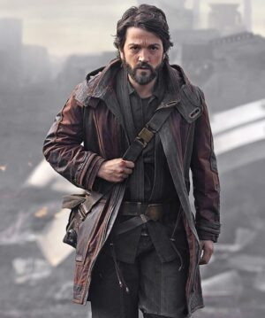 Andor Diego Luna Leather Coat