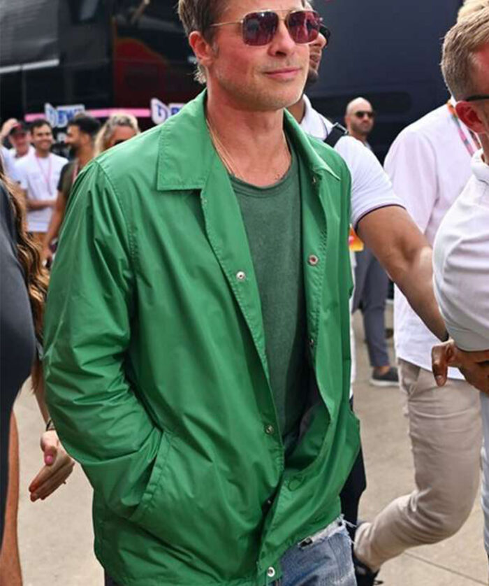 F1 Brad Pitt Green Jacket