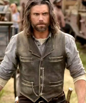 Hell on Wheels Cullen Bohannon Distressed Leather Vest