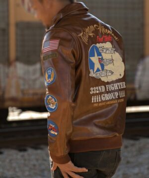 Tuskegee Airmen Fighter A2 Brown Jacket