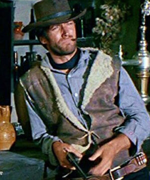 A Fistful of Dollars Clint Eastwood Leather Vest Men