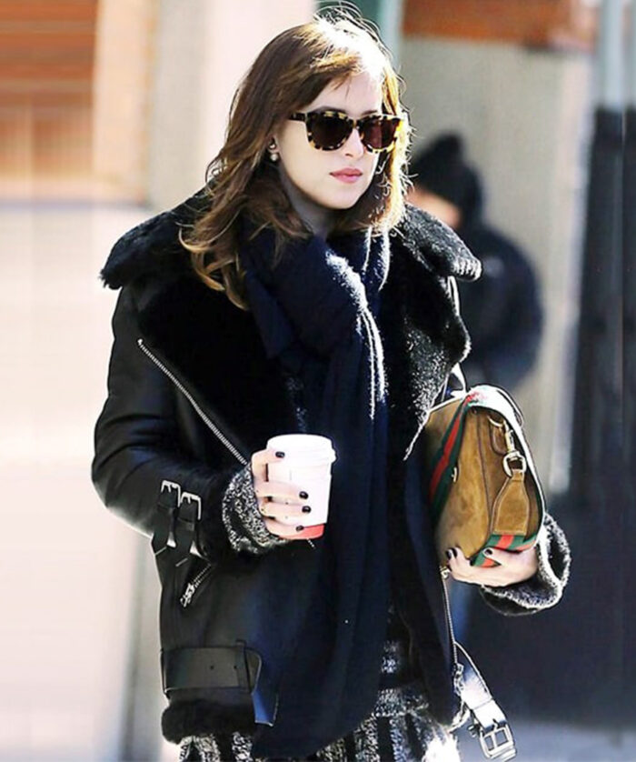 Dakota Johnson Shearling Jacket Online