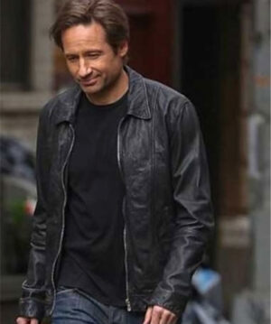 Hank Moody Californication Trucker Leather Jacket