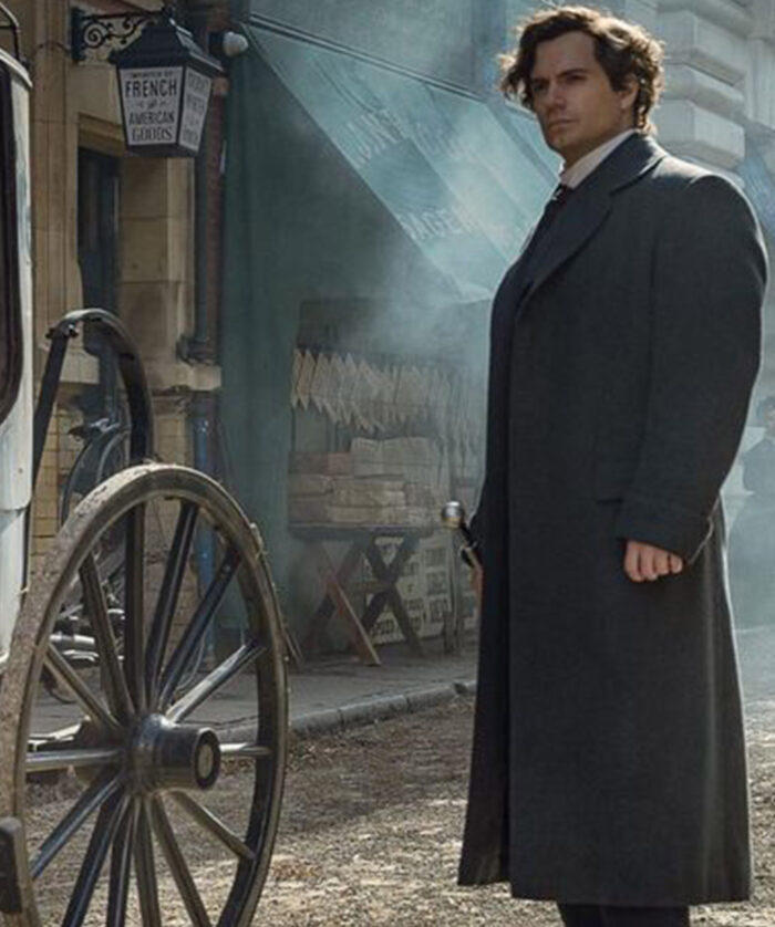 Henry Cavill Enola Holmes Grey Coat