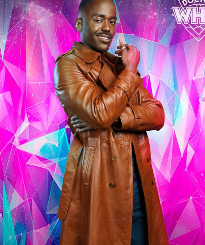 Ncuti Gatwa 15th Doctor Leather Coat