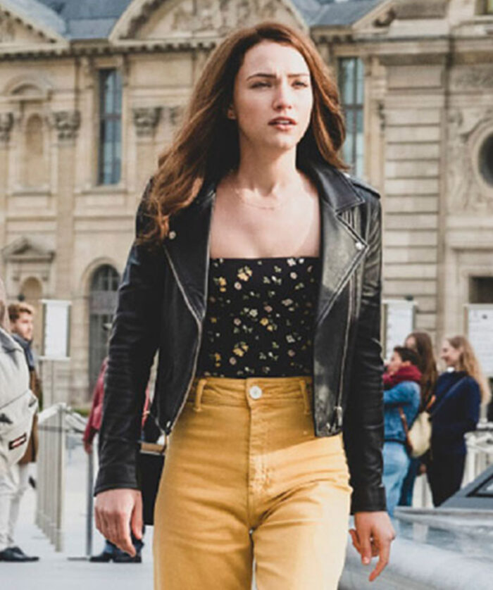 Violett Beane God Friended Me Leather Jacket