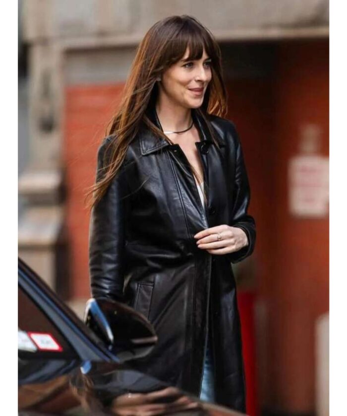 Dakota Johnson Materialists Leather Jacket