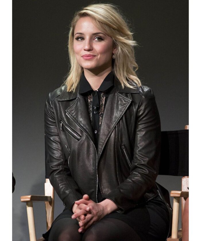 Dianna Agron Black Jacket