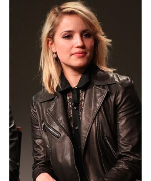 Dianna Agron Leather Jacket