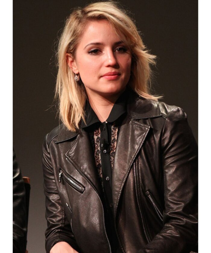 Dianna Agron Leather Jacket