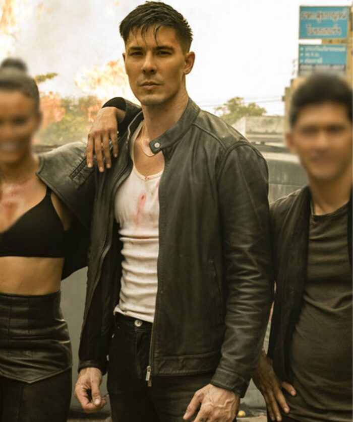 Lewis Tan Fistful of Vengeance Black Leather Jacket