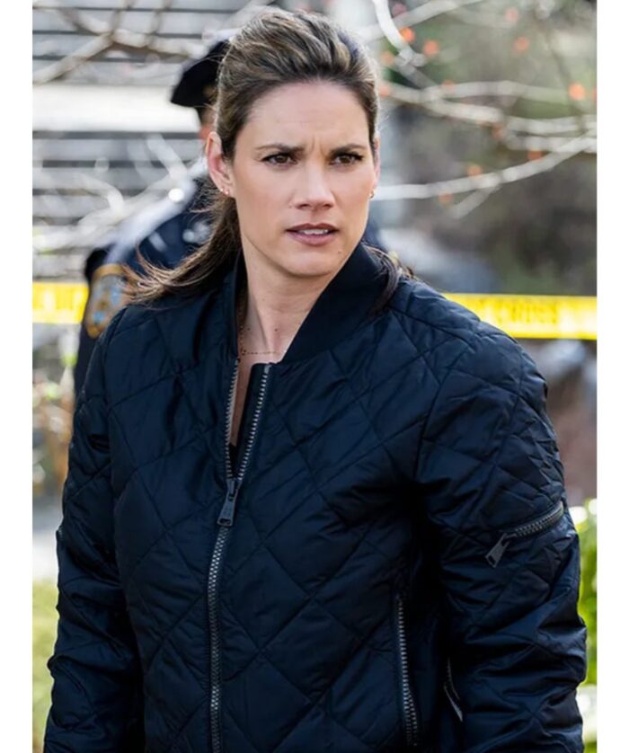 Maggie Bell FBI Season 5 Black Cotton Jacket