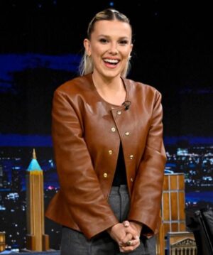 Millie Bobby Brown Leather Jacket