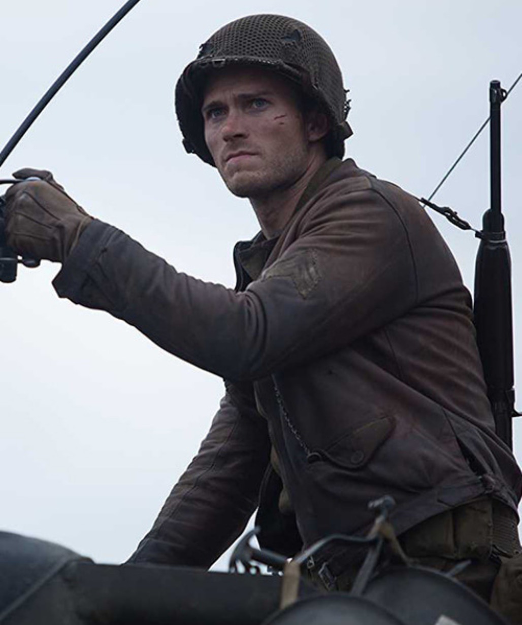 Scott Eastwood Fury Brown Leather Jacket - USA Leather Factory