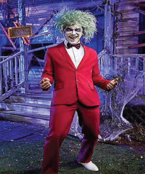 Beetlejuice 2024 Michael Keaton Red Suit